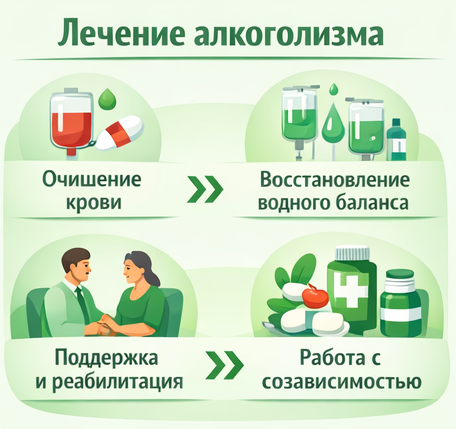 лечение алкоголизма в Белорецке этапы